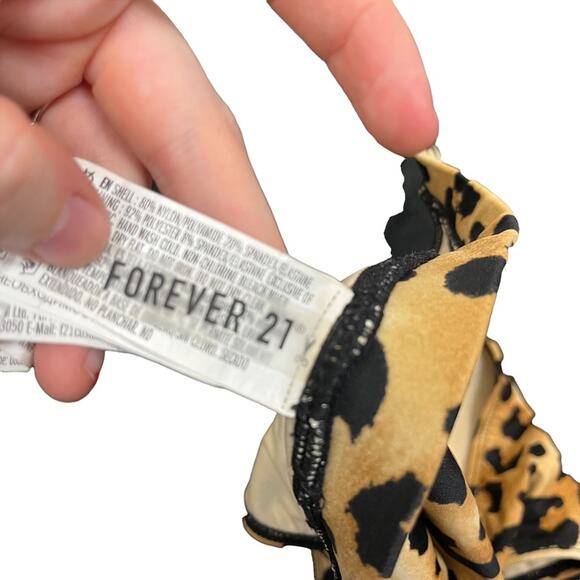 Forever 21 Cheetah Print Bikini Bottoms Women's S - Picture 3 of 4